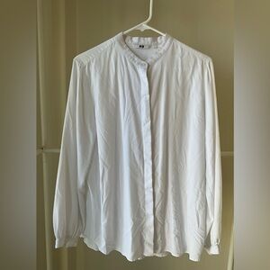 Uniqlo White Button Down Shirt for Women